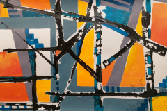 "Разрушенные дома 1", 2021, бумага/акрил,61х86