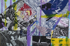 "Композиция 4", 2010, бум./смеш. техника