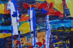 "Предрассвет", сентябрь 2015, бум./акрил, 52x58