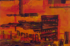 "Полдень", сентябрь 2015, бум./акрил, 49x55