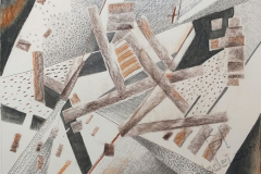 "Точка сборки 1", 2020, смеш. техника, 52х74