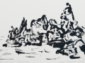 "Скалы 2", март 2009, бум./монотипия