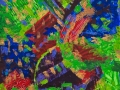 "Скоро лето", 2011, бум./смеш. техника, 32x32