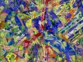 "Беспричинная радость", 2011, бум./смеш. техника, 32x32