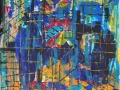 "Таймс сквер", 2009, бум./смеш. техника, 44x44
