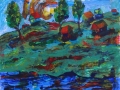 "Весна", 2015, бум./смеш. техника, 43x50