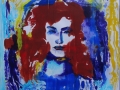 "Обратная сторона Луны", автопортрет, 2009, бум./монотипия, 49x50