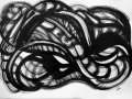 "Пространство времени 2",2016, бум/тушь, 70х100