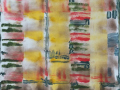 "Многоэтажки 1", 2020, бумага/ акрил,85х61