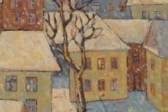 «Зима во дворе», 2009, х/м, 70х50