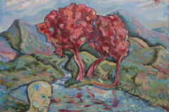 «Горная река (Река времени)», 2009, х/м, 80х100