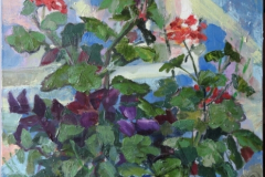 «Герань», август 2013, х/м, 50х40