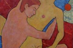 «Притяжение Луны», февраль 2014, х/м, 100х70