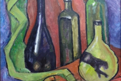 «Натюрморт с желтой бутылкой», 2014, х/м, 40х30