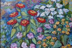«Герберы», август 2013, х/м, 50х60