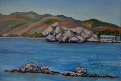 «Хараки. Вид на рифы», июнь 2014, к/м, 30х40