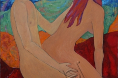 "Соединение луны и солнца 1", 2015 июль, х/м, 100х80
