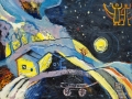 «Волчица ночь», 2000, к/м, 40х50