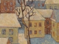 «Зима во дворе», 2009, х/м, 70х50