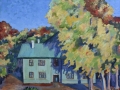 «Осень во дворе», 2012, х/м, 60х60