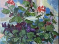 «Герань», август 2013, х/м, 50х40