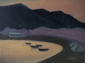 «Хараки. Закат на пляже», июль 2014, к/м, 30х40